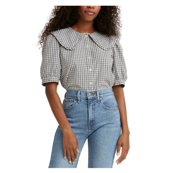 Levis Olympia Cotton Collared Blouse 